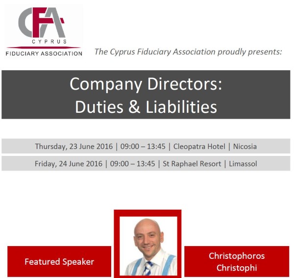 Seminar – Company Directors: Duties & Liabilities